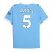 Maillot de foot Manchester City John Stones #5 Domicile vêtements 2025-26 Manches Courtes